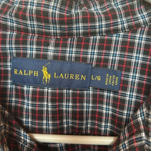 Ralph Lauren Blue Label Button Down Shirt 100% Cotton Size Large - Picture 4 of 7